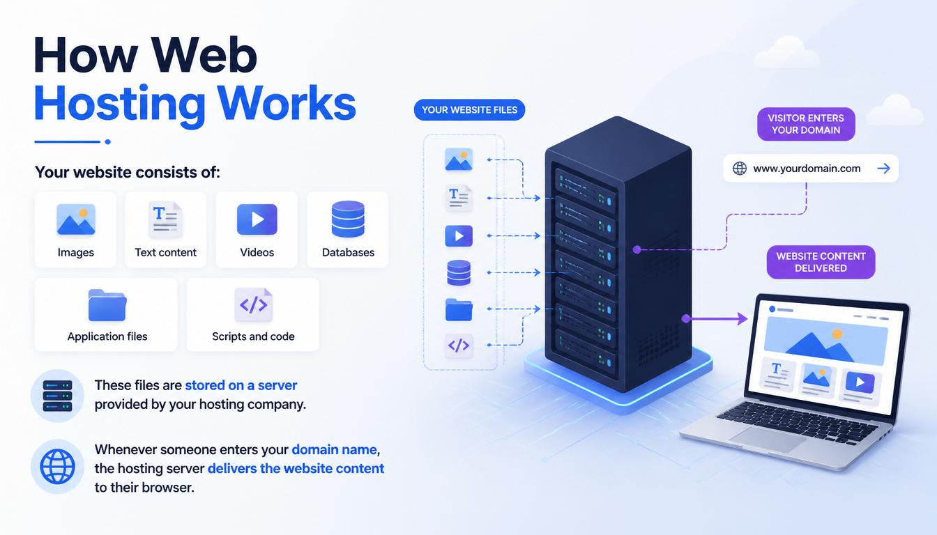 How Web Hosting Works Your website image