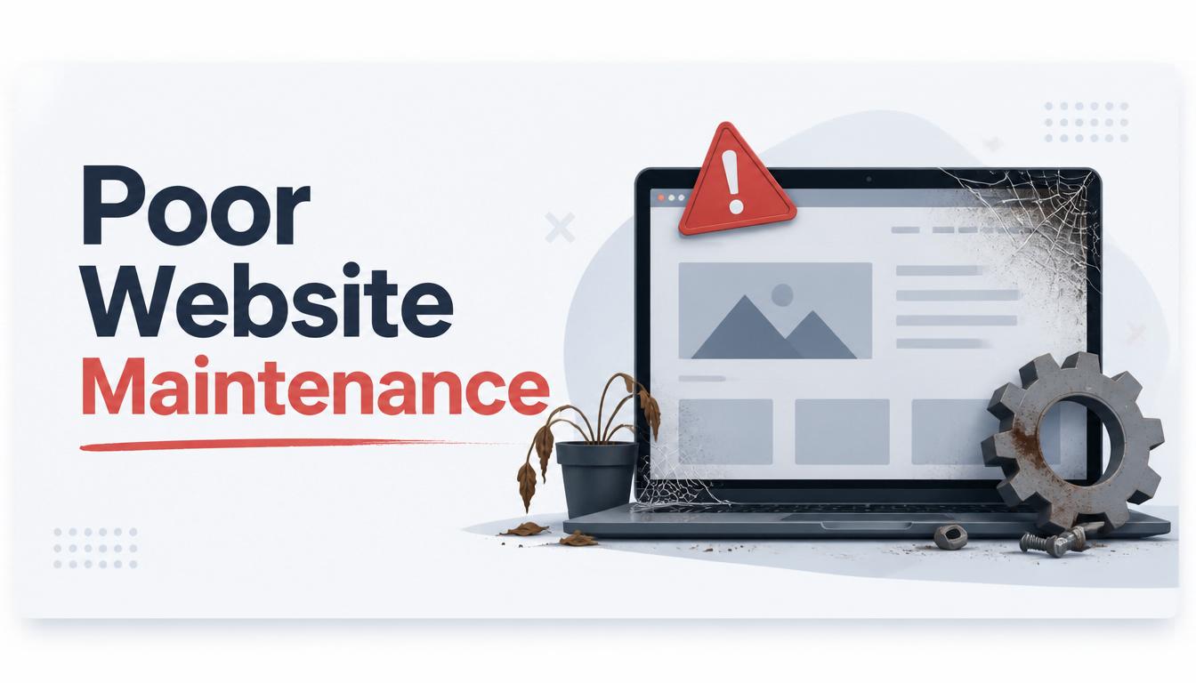 Poor Website Maintenance image
