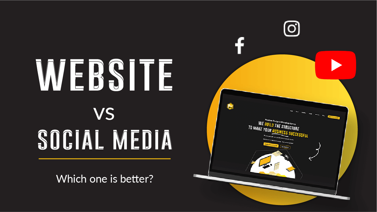 website vs social media image